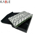 Customize White Domino Game Set With Leather Box